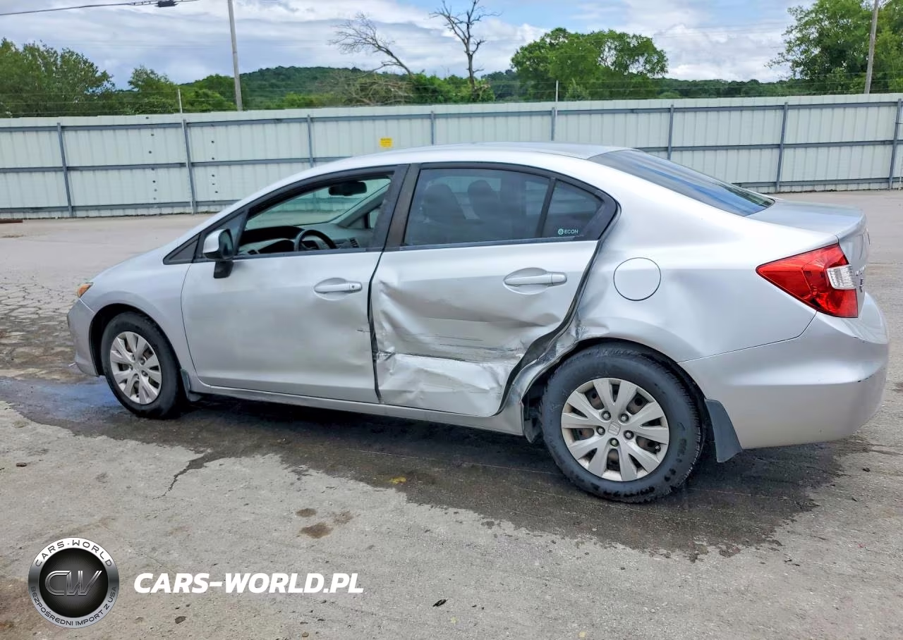2012 Honda Civic Lx VIN:2HGFB2F52CH328525 - 2