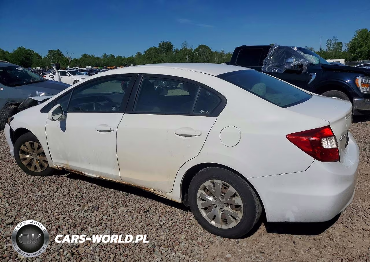 2012 Honda Civic Lx VIN:2HGFB2F5XCH326635 - 2