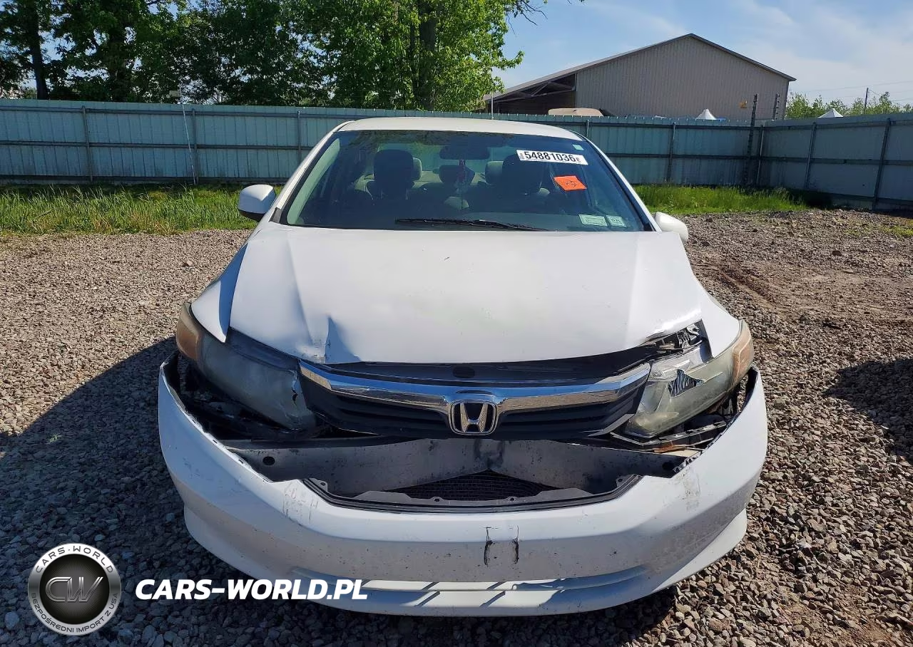 2012 Honda Civic Lx VIN:2HGFB2F5XCH326635 - 5