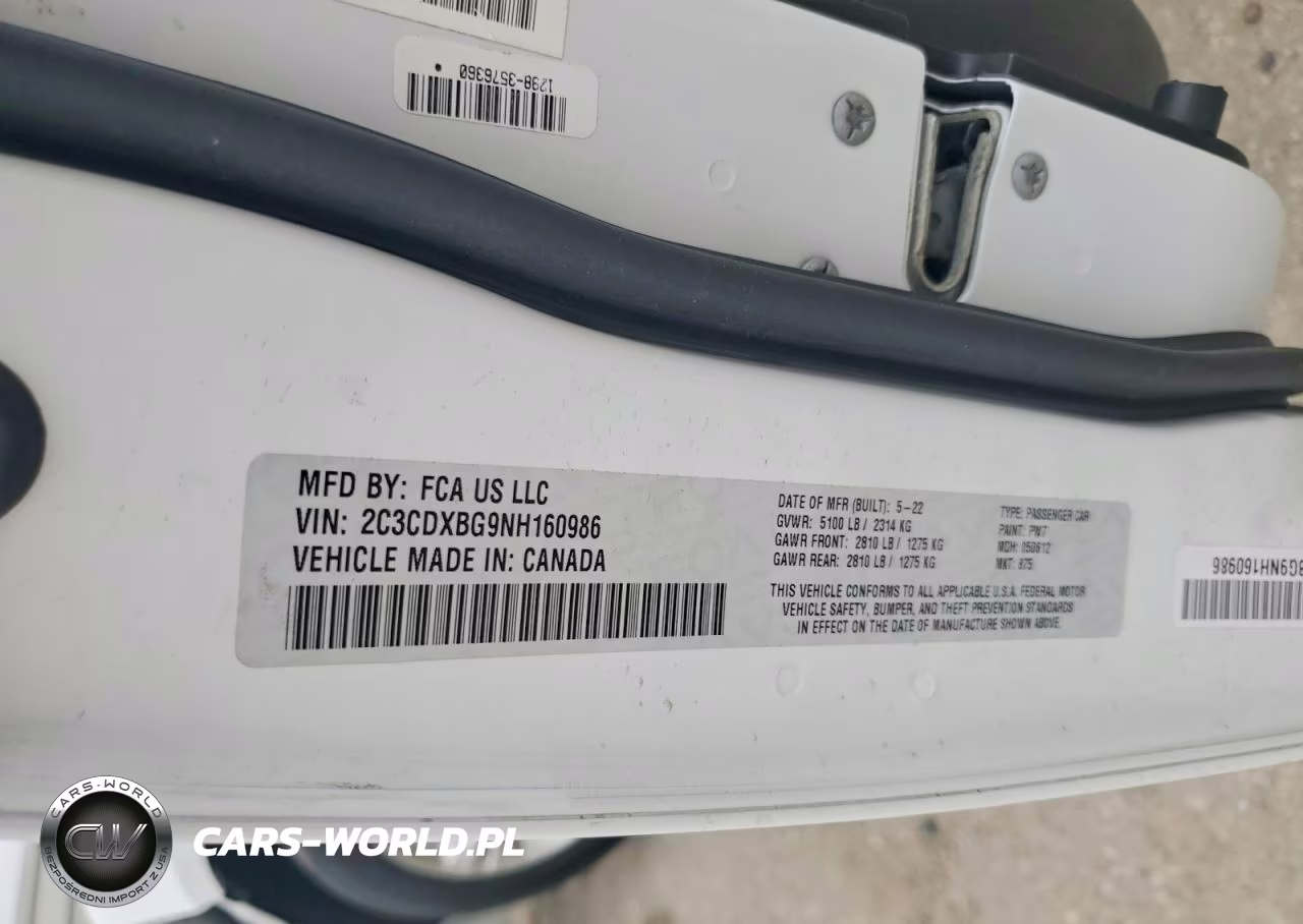2022 Dodge Charger Sxt VIN:2C3CDXBG9NH160986 - 12
