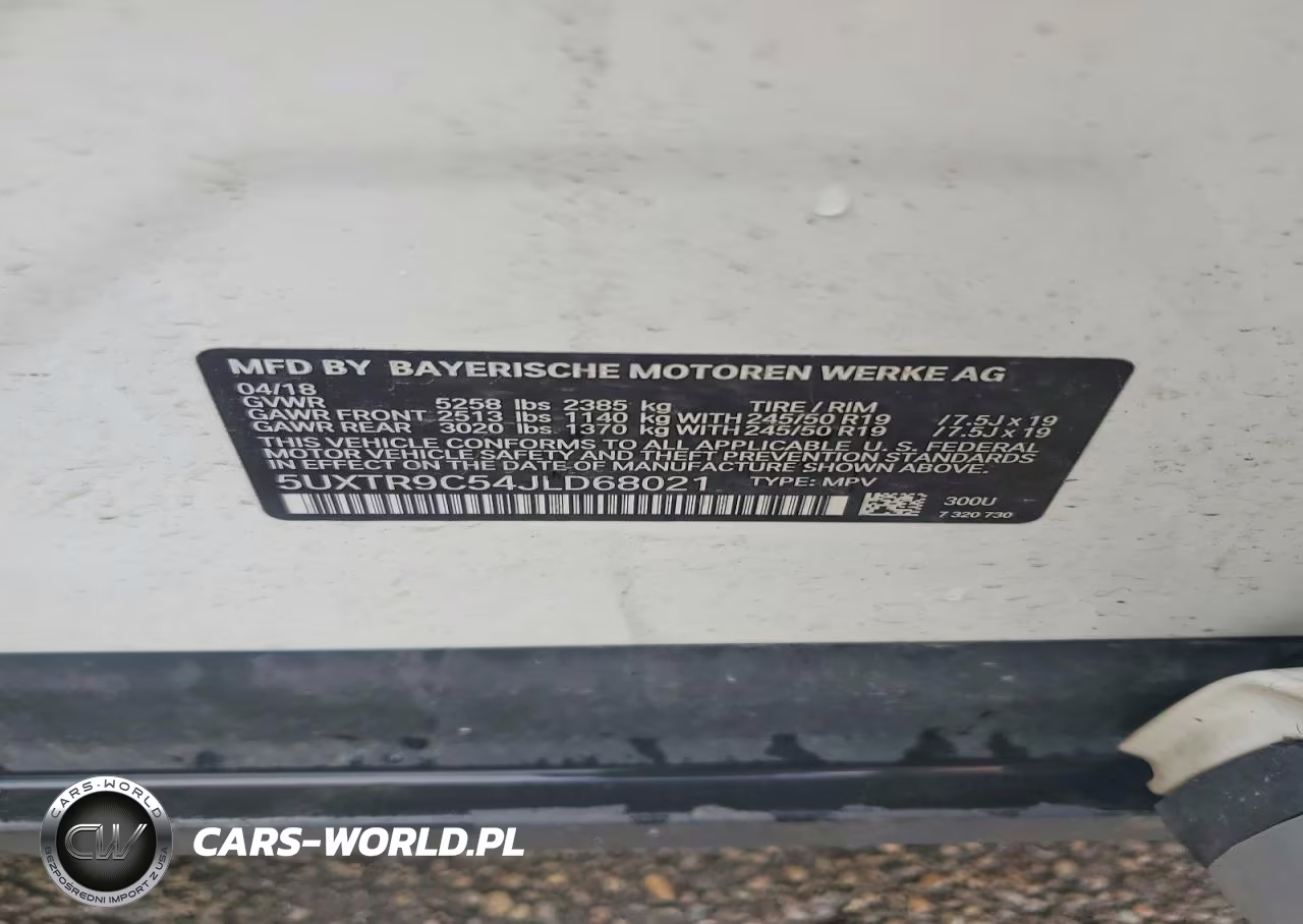 2018 BMW X3 xDrive30I VIN:5UXTR9C54JLD68021 - 13