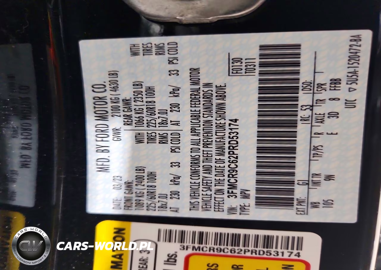 2023 Ford Bronco Sport Outer Banks VIN:3FMCR9C62PRD53174 - 13