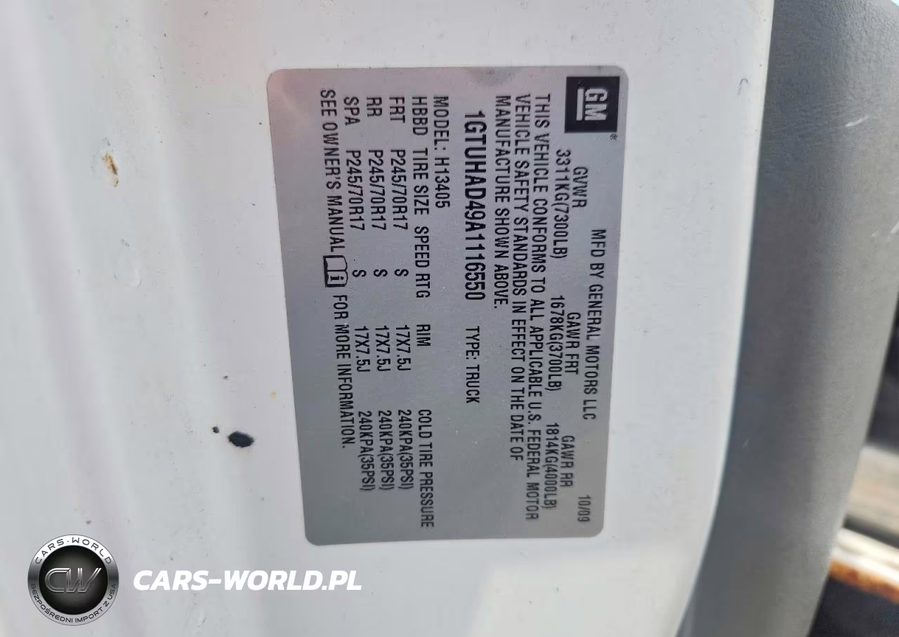 2010 GMC Savana G1500 VIN:1GTUHAD49A1116550 - 13