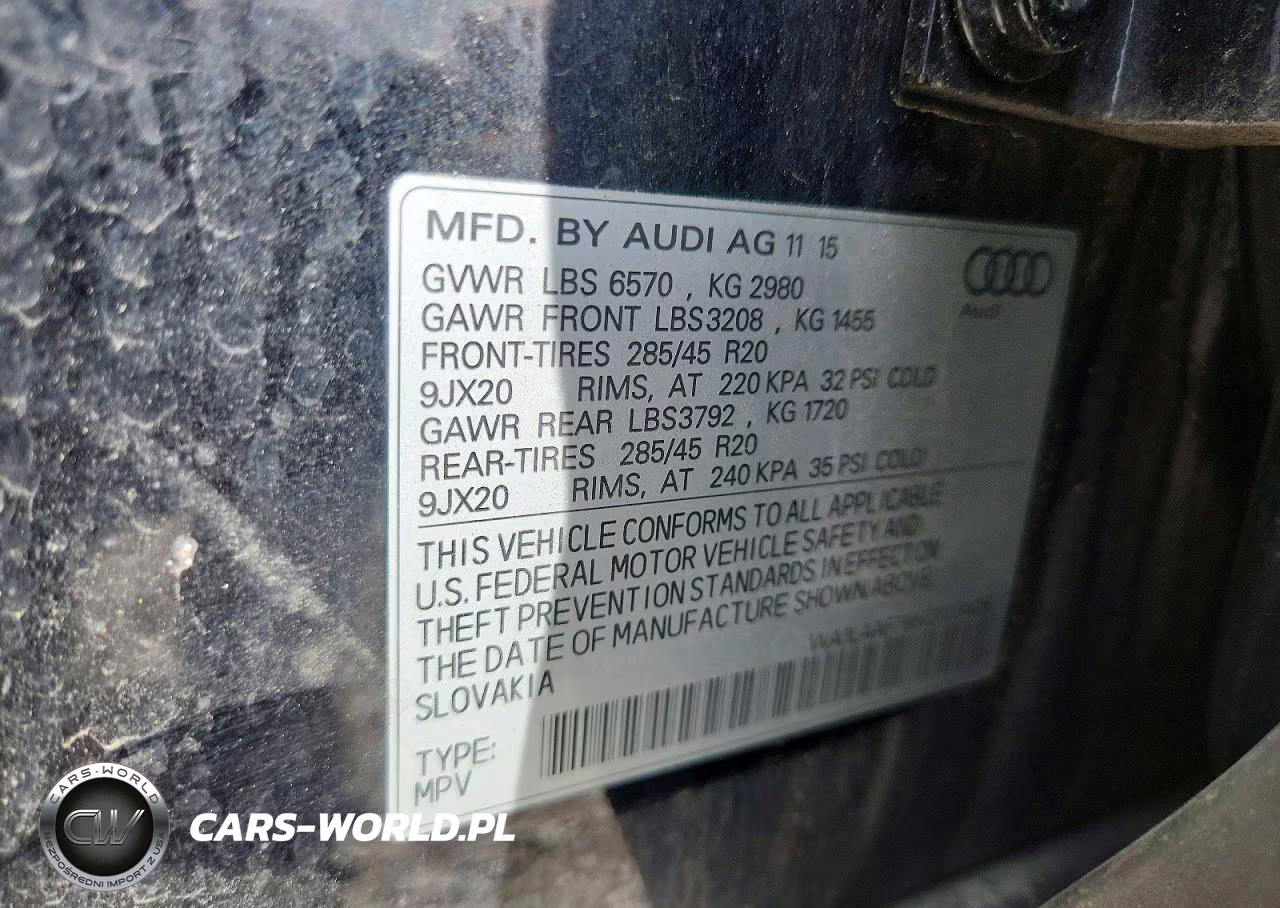 2017 Audi Q7 Premium Plus VIN:WA1LAAF78HD003408 - 12