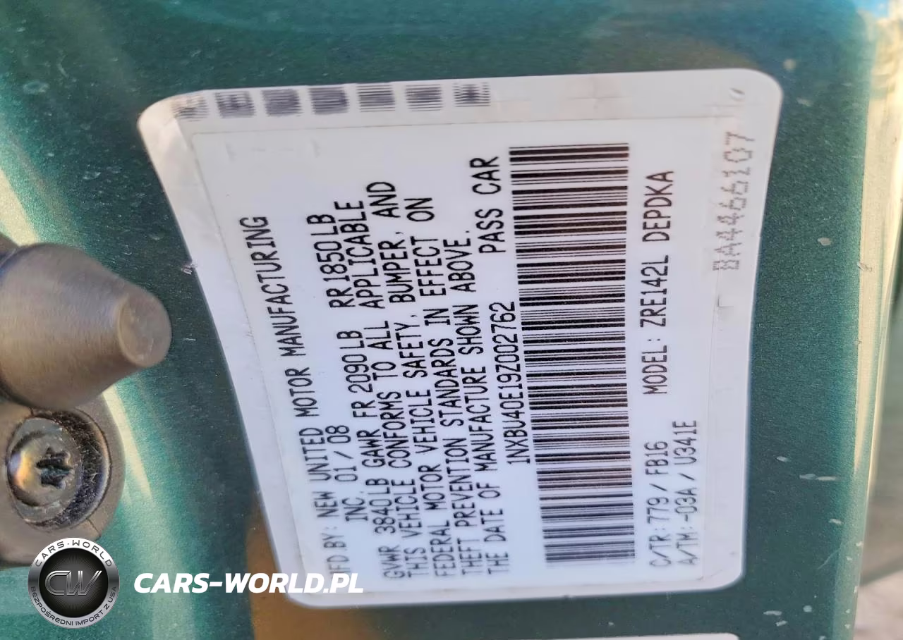 2009 Toyota Corolla Base VIN:1NXBU40E19Z002762 - 12