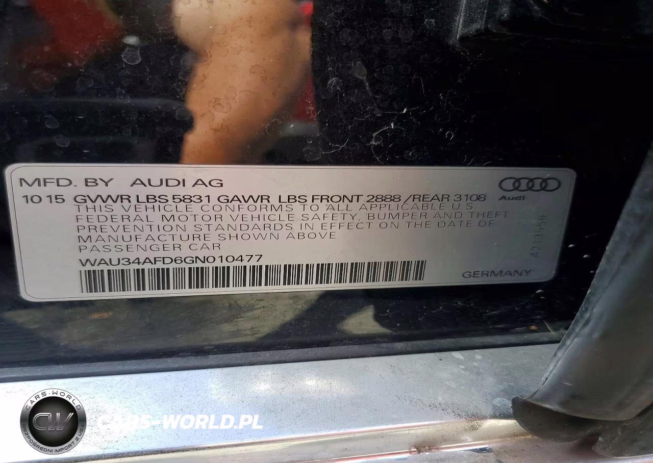 2016 Audi A8 L Quattro VIN:WAU34AFD6GN010477 - 12