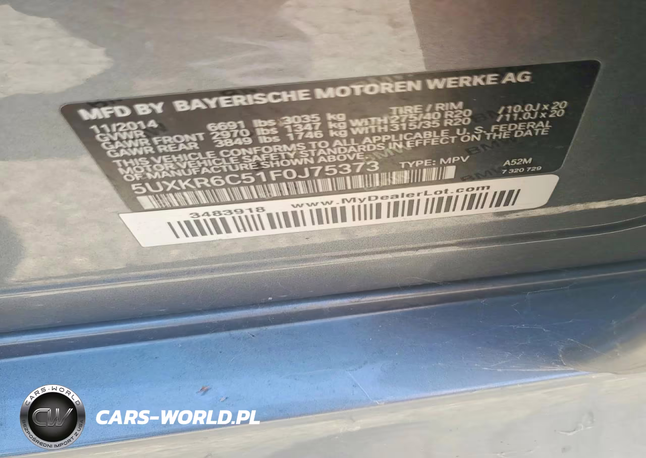 2015 BMW X5 xDrive50I VIN:5UXKR6C51F0J75373 - 13