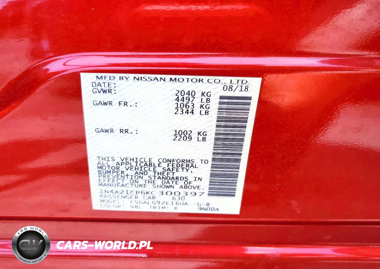 2019 Nissan Leaf S VIN:1N4AZ1CP6KC300397 - 12