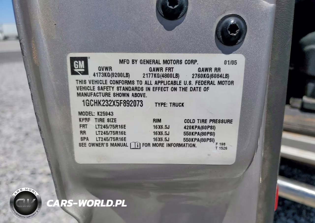 2005 Chevrolet Silverado K2500 Heavy Duty VIN:1GCHK232X5F892073 - 14