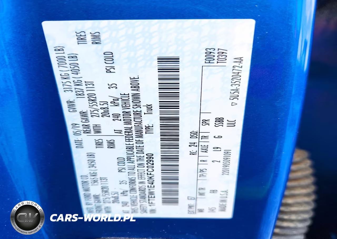 2019 Ford F150 Supercrew VIN:1FTEW1E40KFC02990 - 12