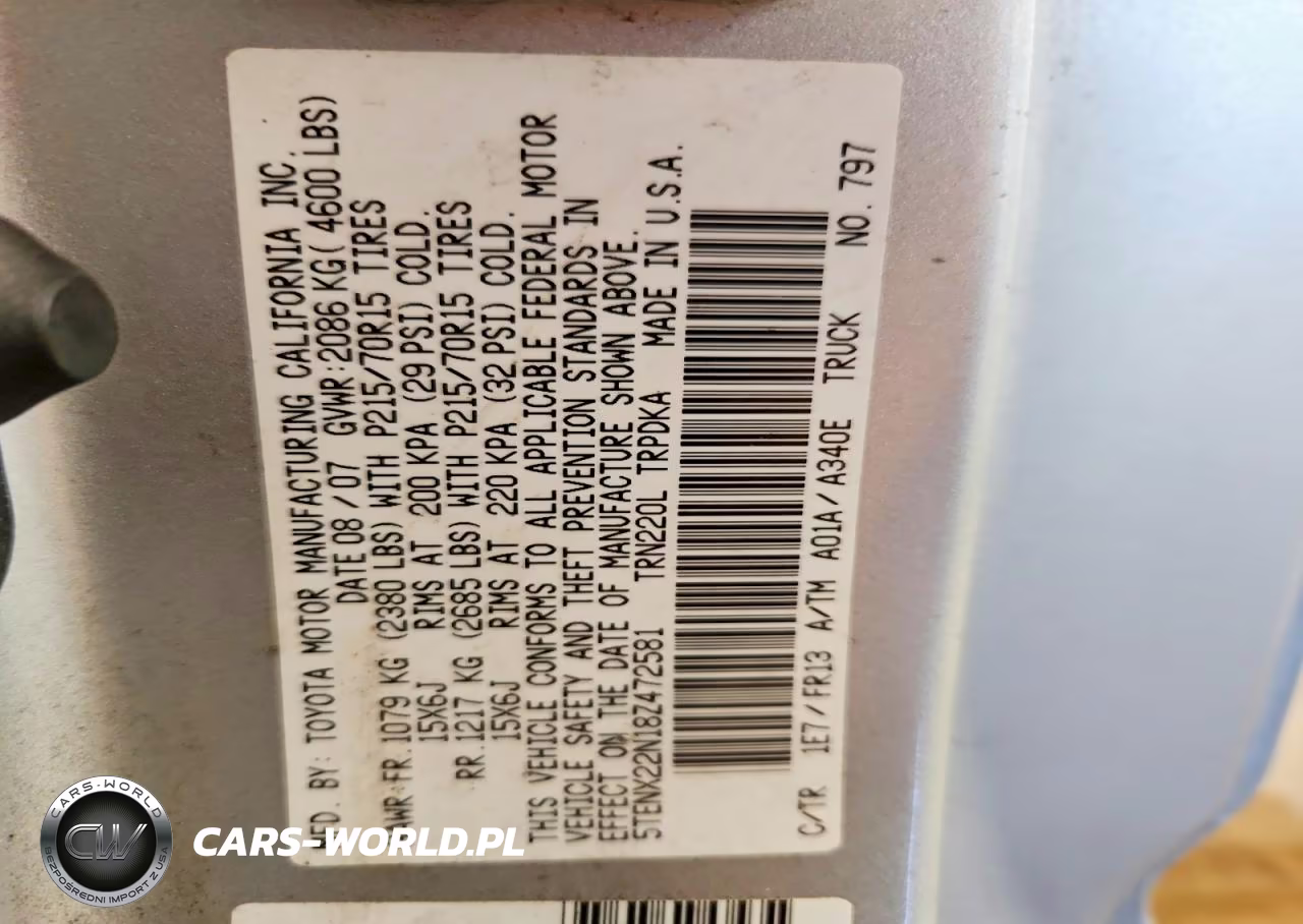 2008 Toyota Tacoma Base VIN:5TENX22N18Z472581 - 12