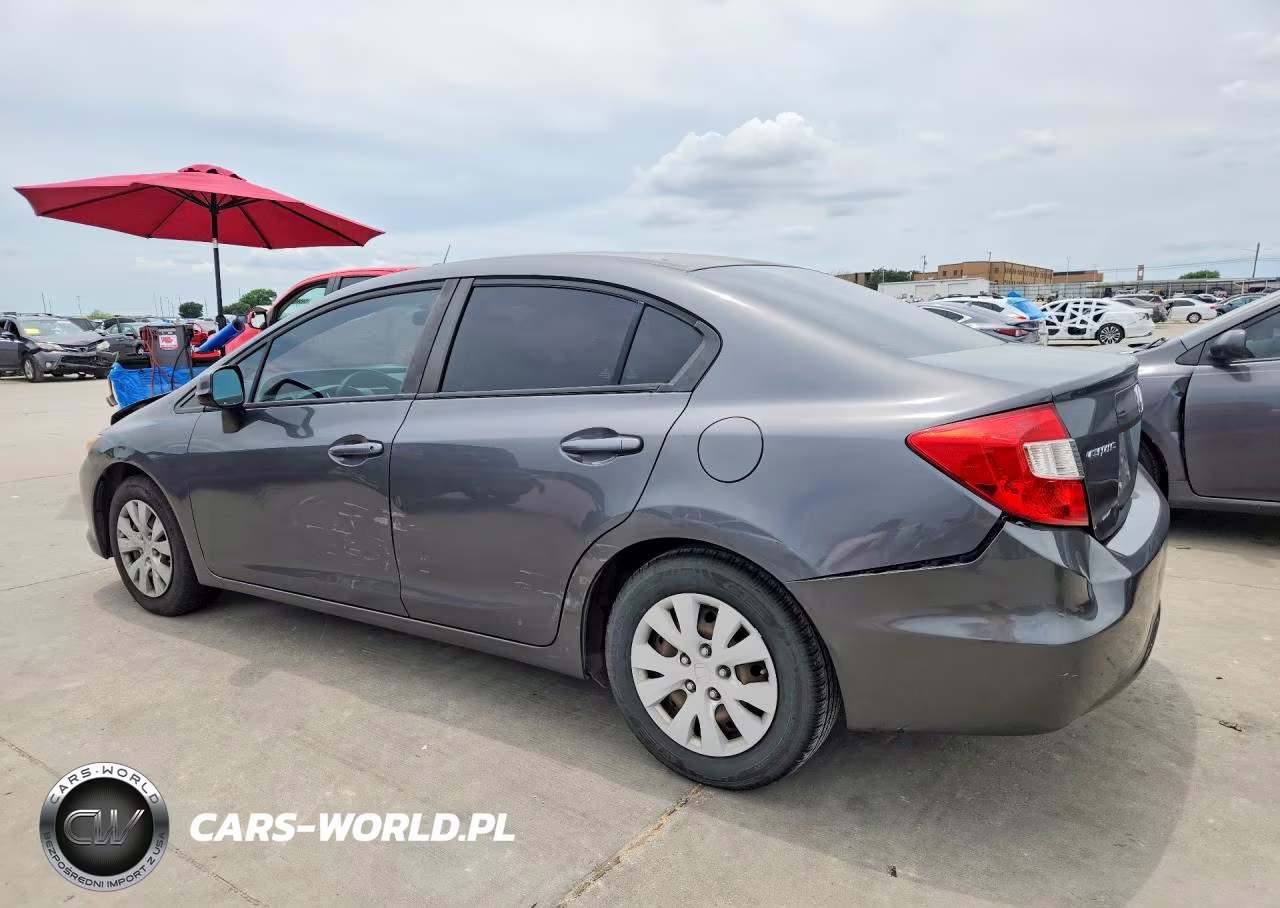 2012 Honda Civic Lx VIN:2HGFB2F5XCH333889 - 2