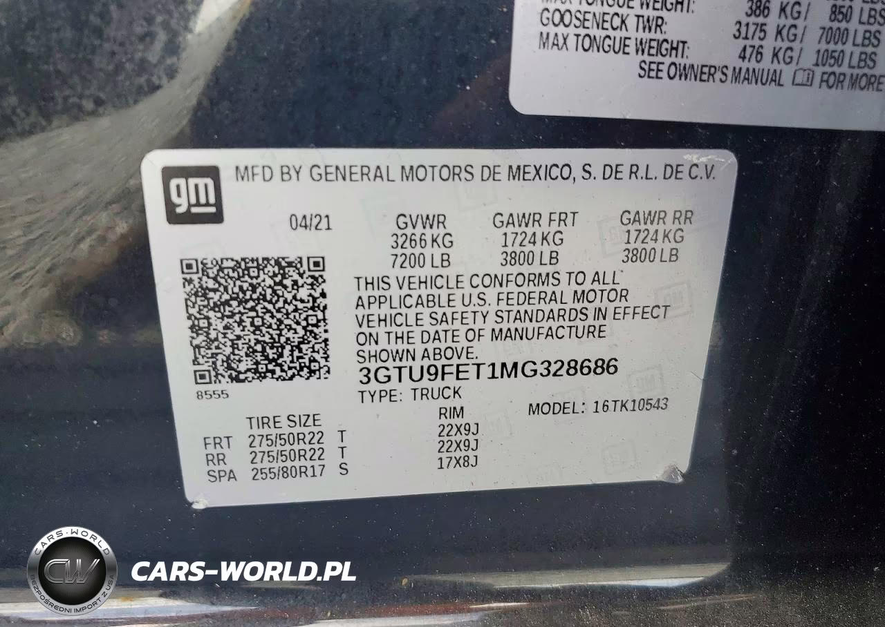 2021 GMC Sierra K1500 Denali VIN:3GTU9FET1MG328686 - 12