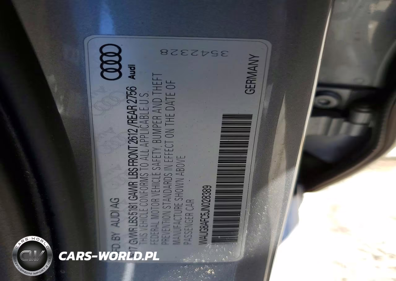 2018 Audi A6 Premium Plus VIN:WAUG8AFC5JN028389 - 12