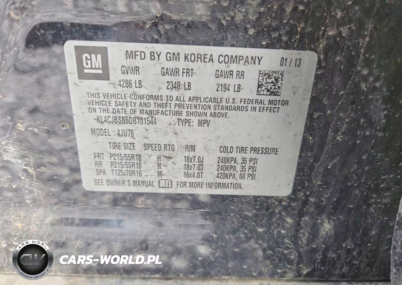 2013 Buick Encore Convenience VIN:KL4CJBSB5DB101544 - 14