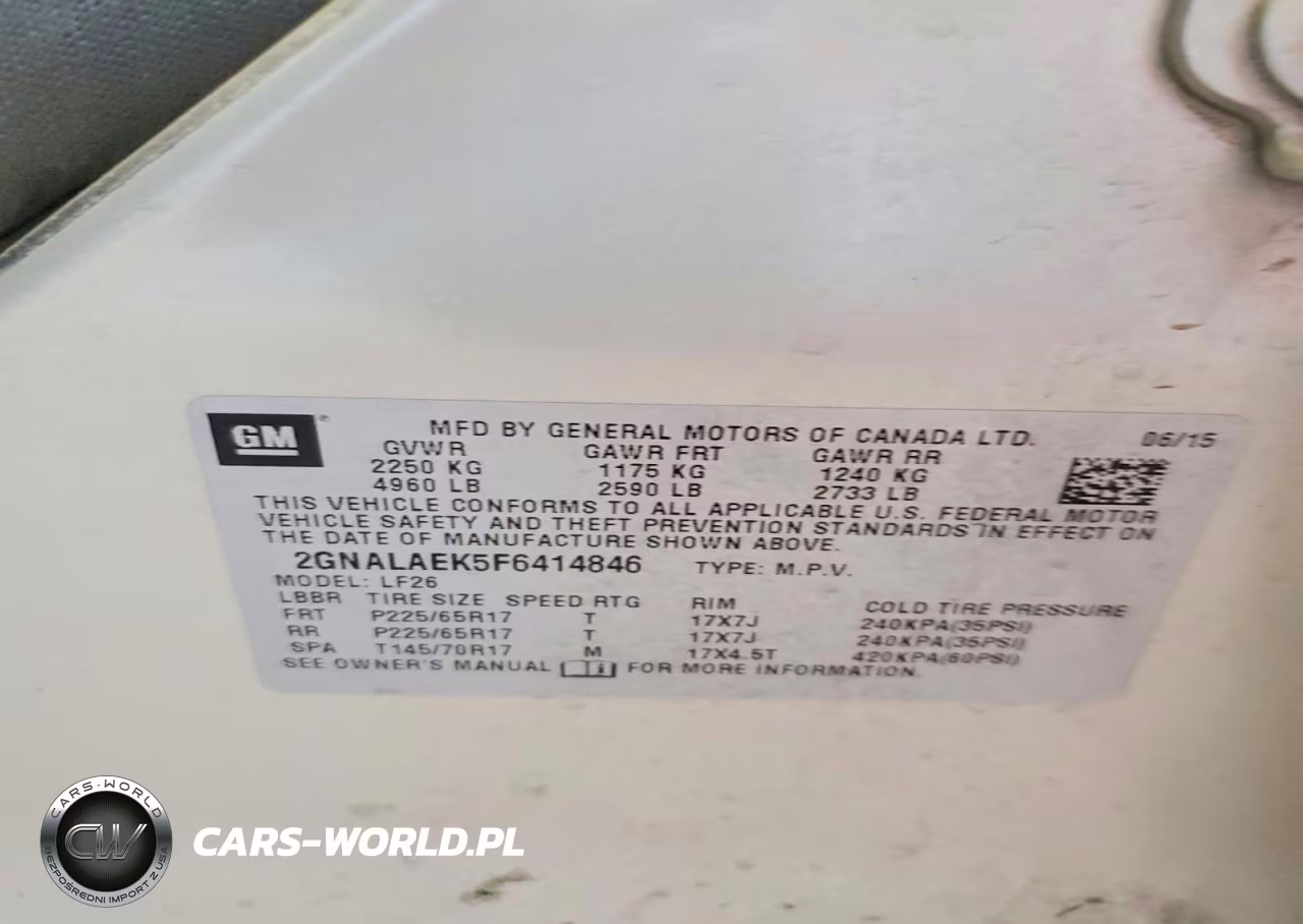 2015 Chevrolet Equinox Ls VIN:2GNALAEK5F6414846 - 14