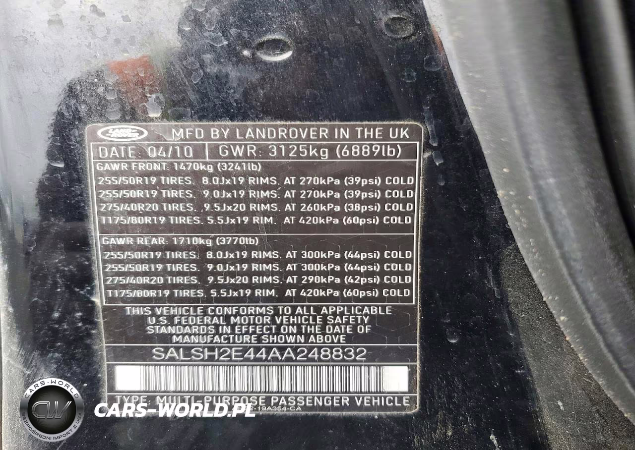 2010 Land Rover Range Rover Sport Sc VIN:SALSH2E44AA248832 - 13