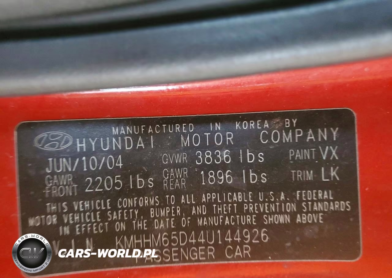 2004 Hyundai Tiburon Base VIN:KMHHM65D44U144926 - 12