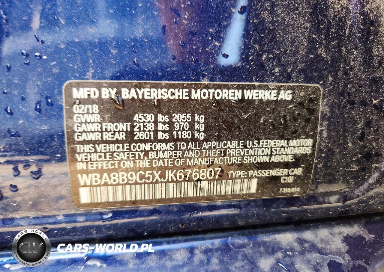 2018 BMW 330 I VIN:WBA8B9C5XJK676807 - 12