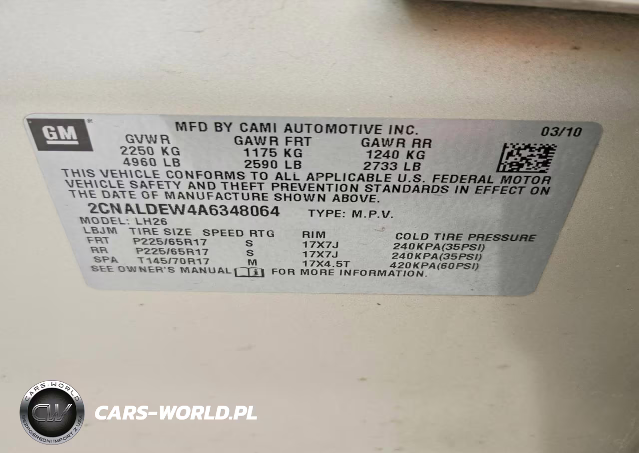 2010 Chevrolet Equinox Lt VIN:2CNALDEW4A6348064 - 13