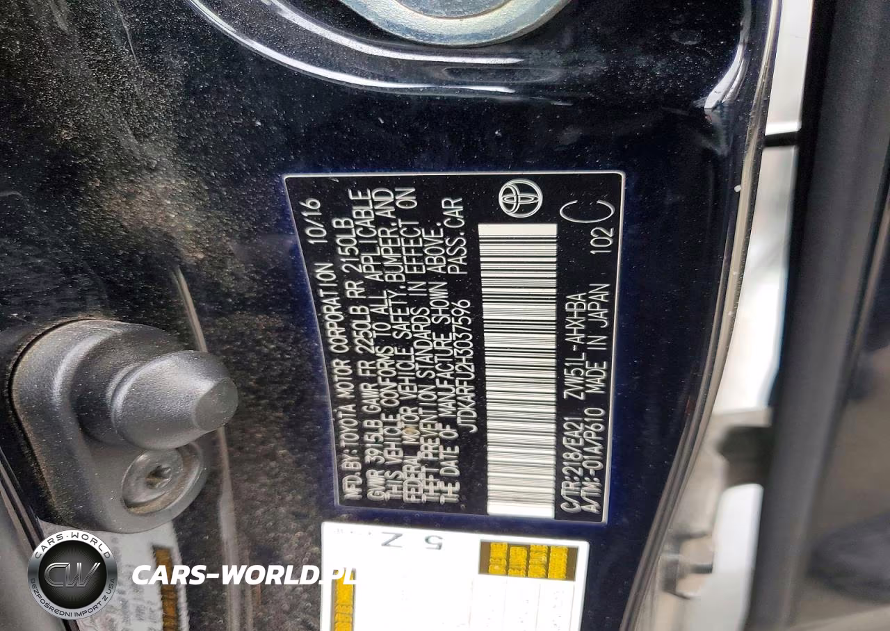 2017 Toyota Prius Three Touring VIN:JTDKARFU2H3037596 - 12