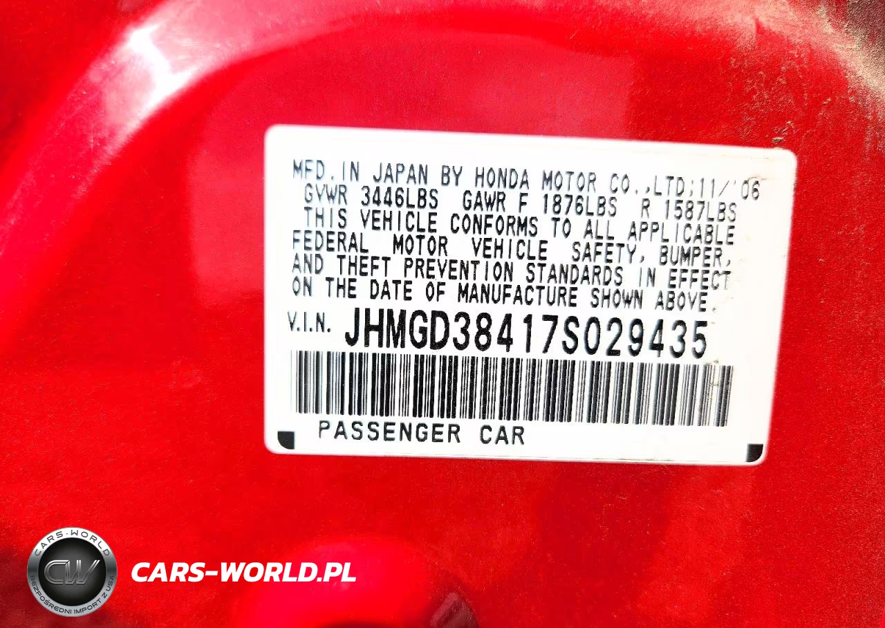 2007 Honda Fit VIN:JHMGD38417S029435 - 12
