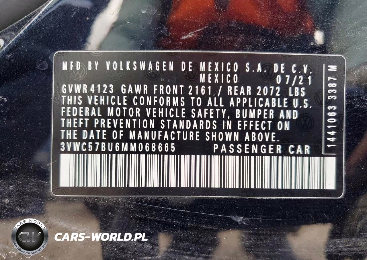 2021 Volkswagen Jetta S VIN:3VWC57BU6MM068665 - 13