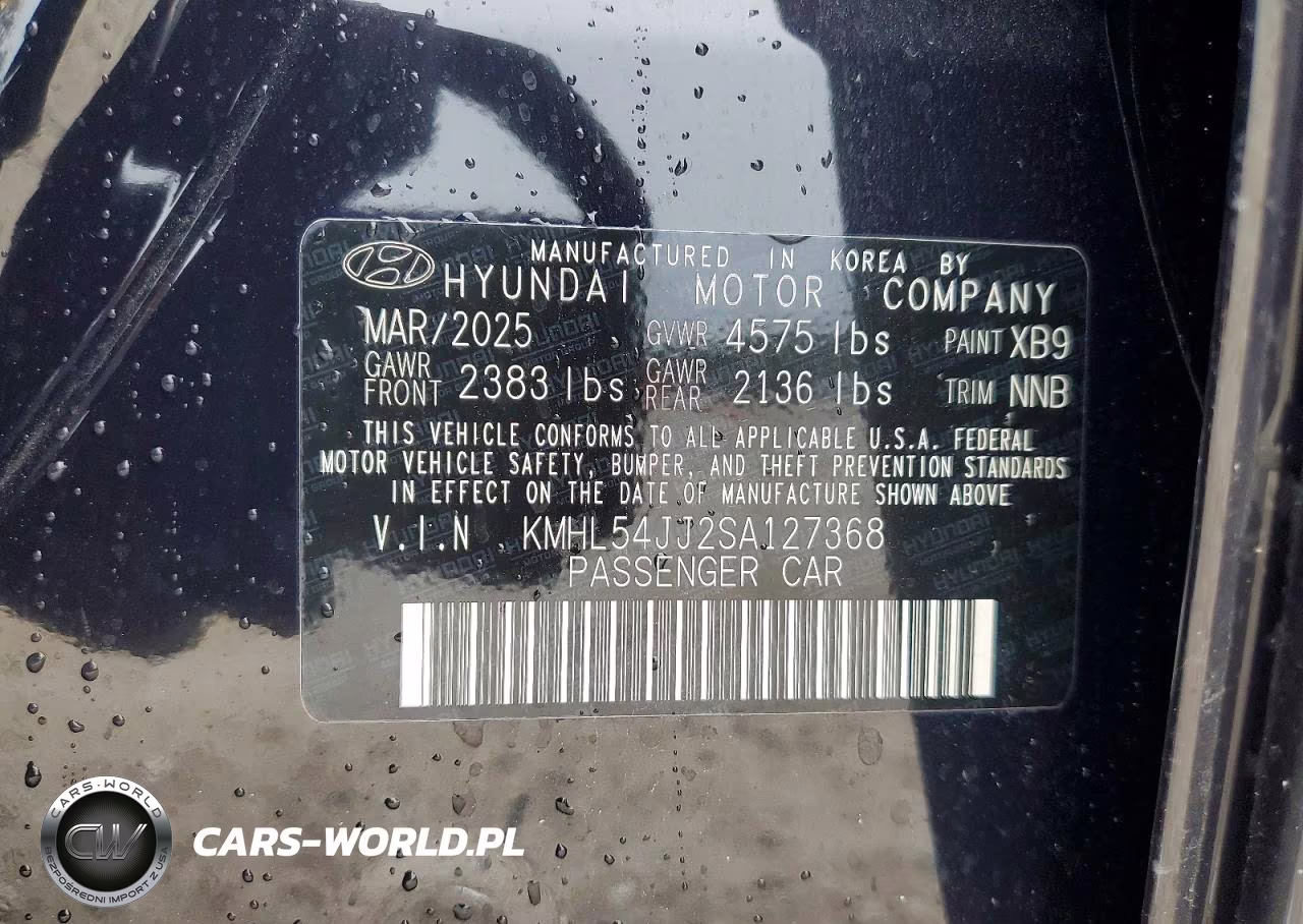 2025 Hyundai Sonata Hybrid VIN:KMHL54JJ2SA127368 - 13
