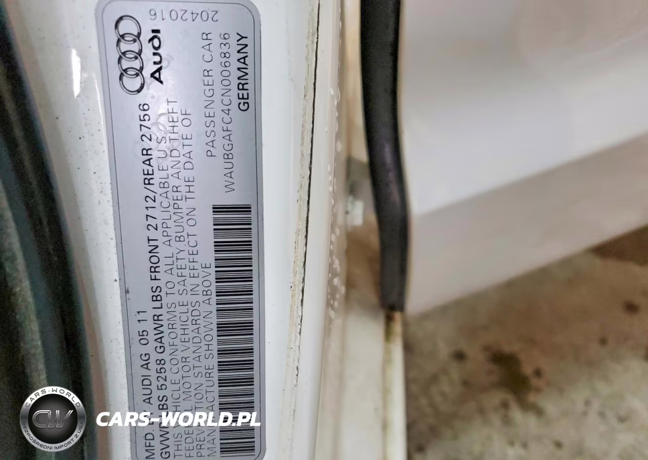 2012 Audi A6 VIN:WAUBGAFC4CN006836 - 12