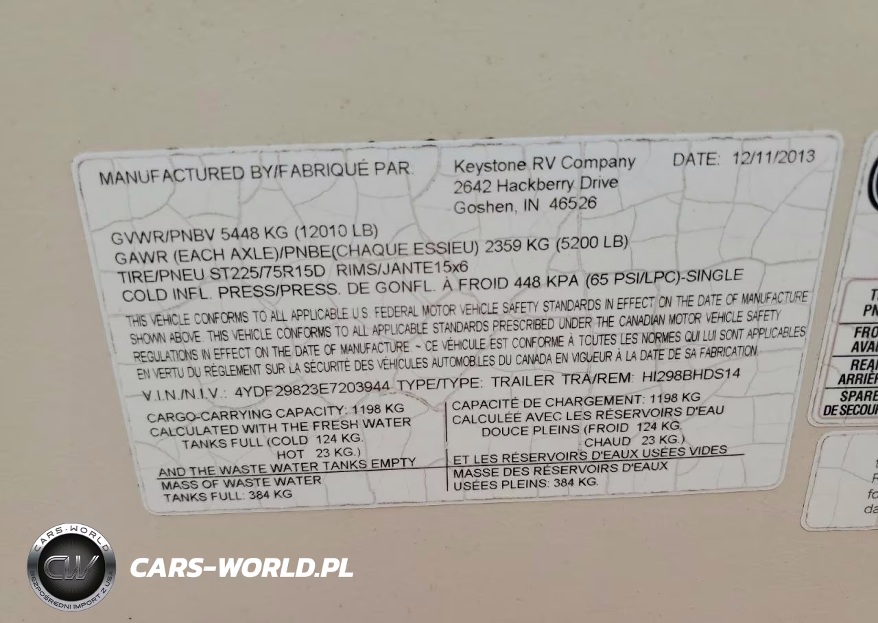 2014 Keystone Hideout Camper VIN:4YDF29823E7203944 - 10