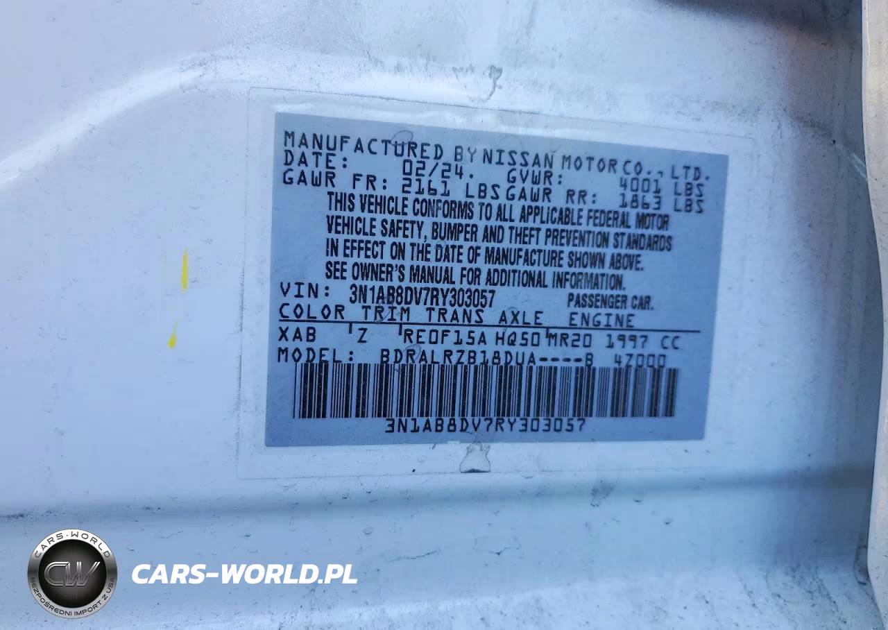 2024 Nissan Sentra Sr VIN:3N1AB8DV7RY303057 - 13