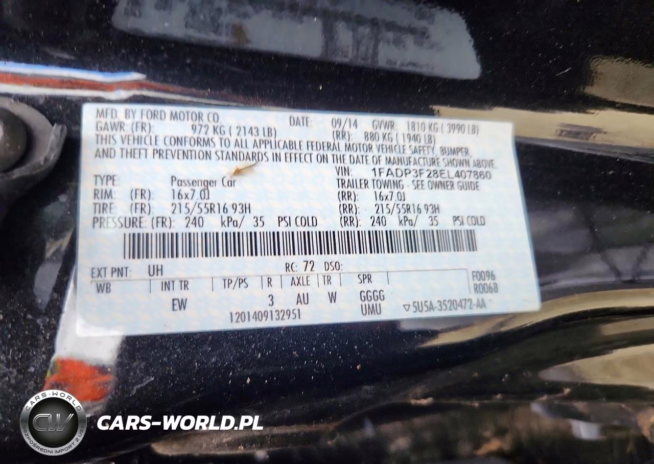 2014 Ford Focus Se VIN:1FADP3F28EL407860 - 12