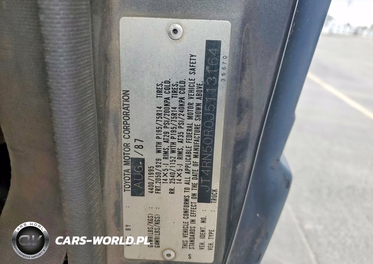 1988 Toyota Pickup Base VIN:JT4RN50R0J5113164 - 12