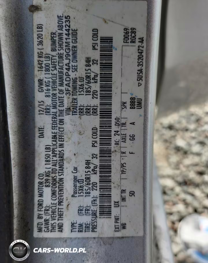 2016 Ford Fiesta S VIN:3FADP4AJ9GM144235 - 12