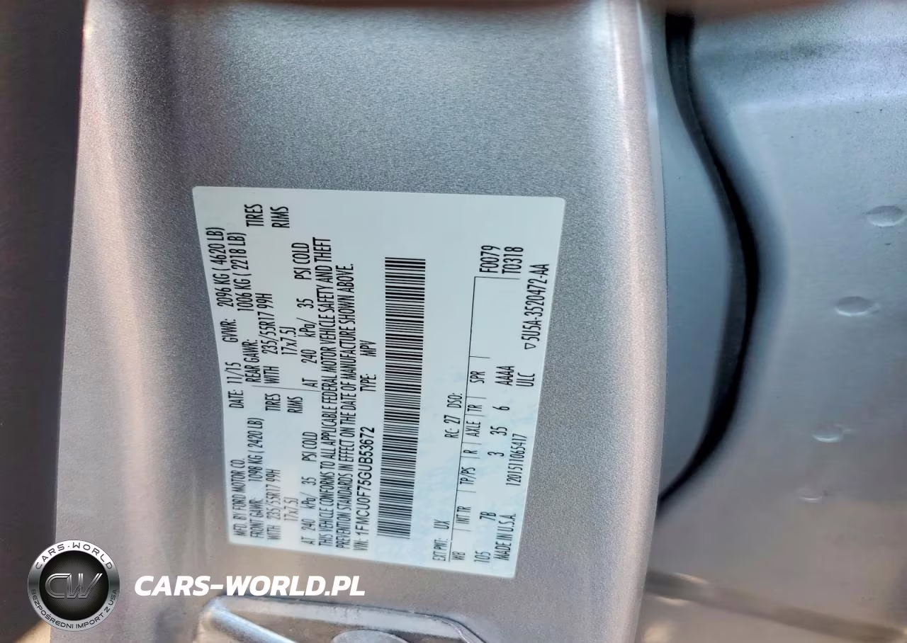 2016 Ford Escape S VIN:1FMCU0F75GUB53672 - 13