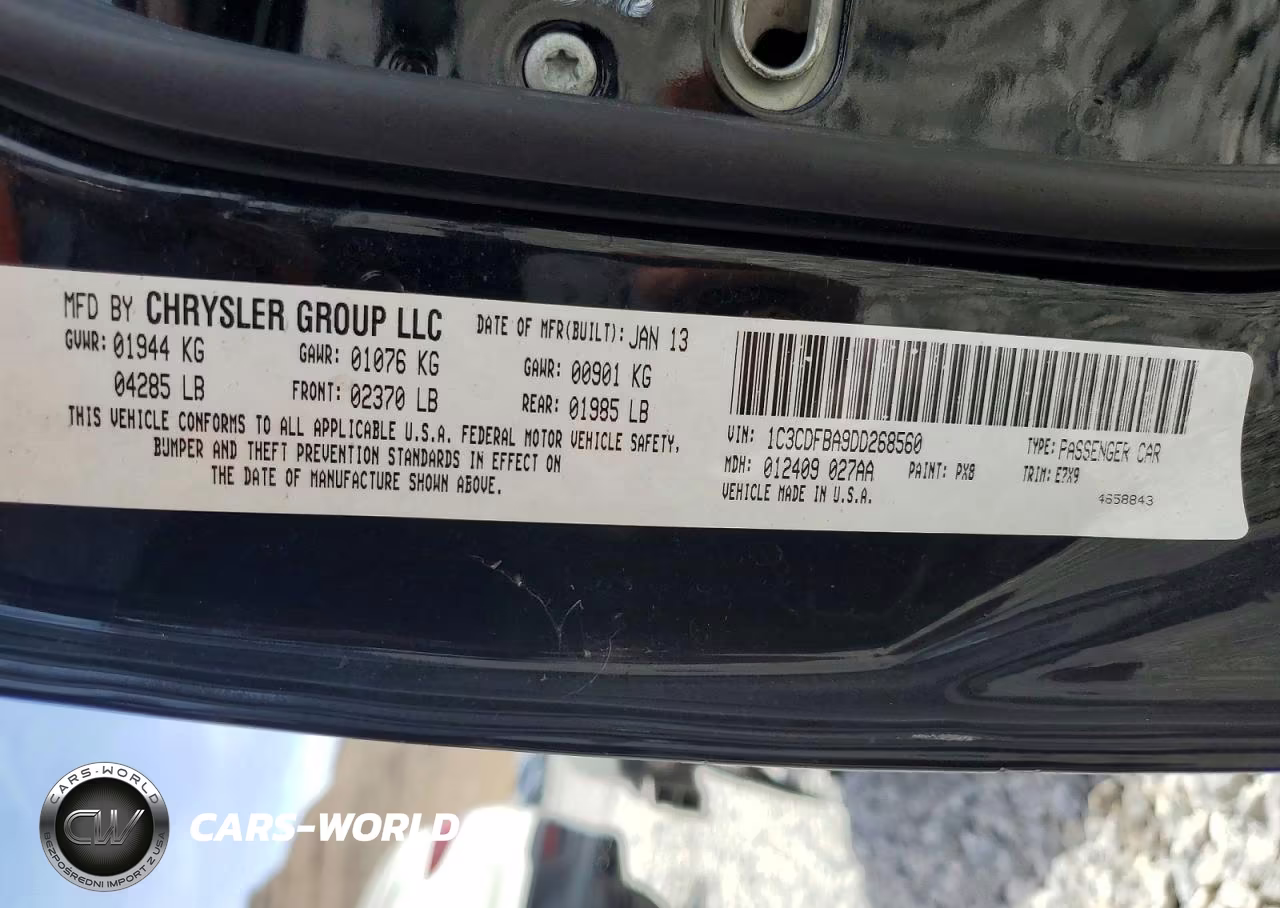 2013 Dodge Dart Sxt VIN:1C3CDFBA9DD268560 - 13