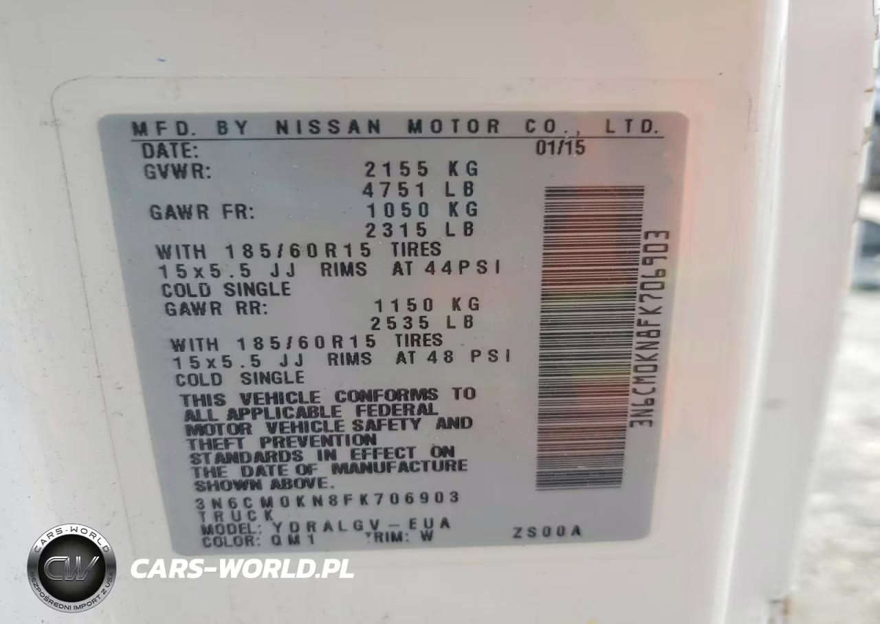 2015 Nissan Nv200 Sv VIN:3N6CM0KN8FK706903 - 14