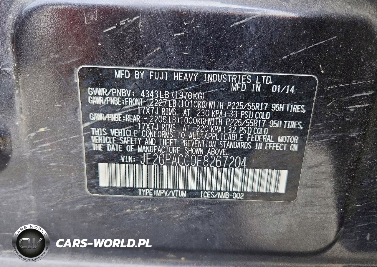 2014 Subaru Xv Crosstrek 2.0 Premium VIN:JF2GPACC0E8267204 - 14