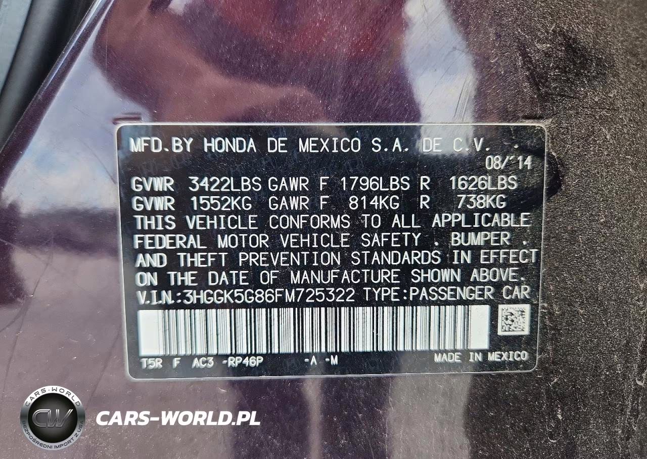 2015 Honda Fit Ex VIN:3HGGK5G86FM725322 - 13