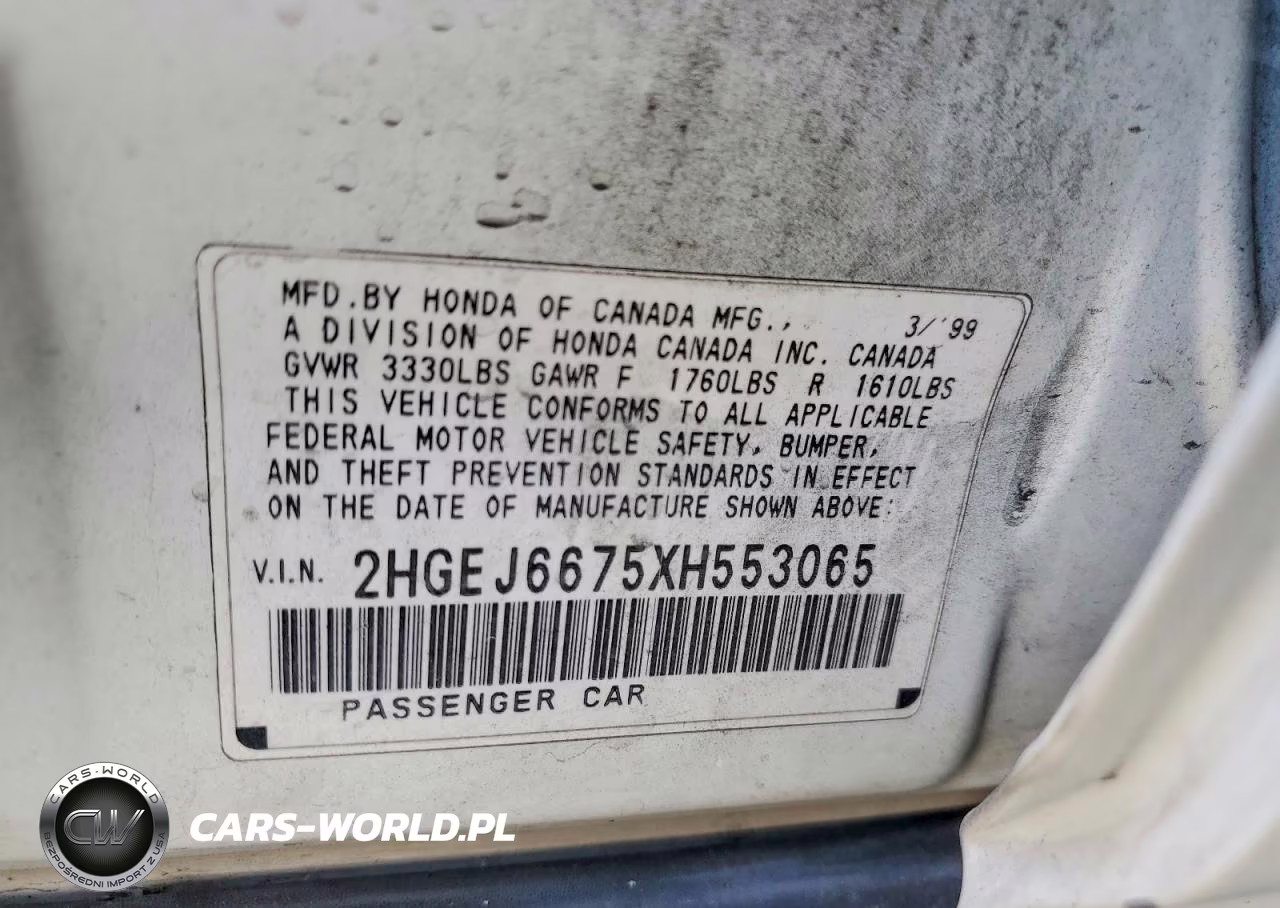 1999 Honda Civic Lx VIN:2HGEJ6675XH553065 - 12