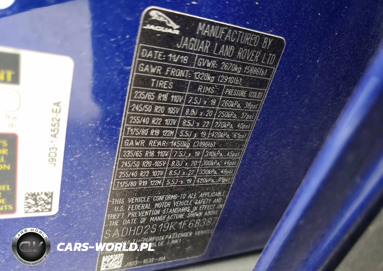 2019 Jaguar I-Pace First Edition VIN:SADHD2S19K1F68387 - 13