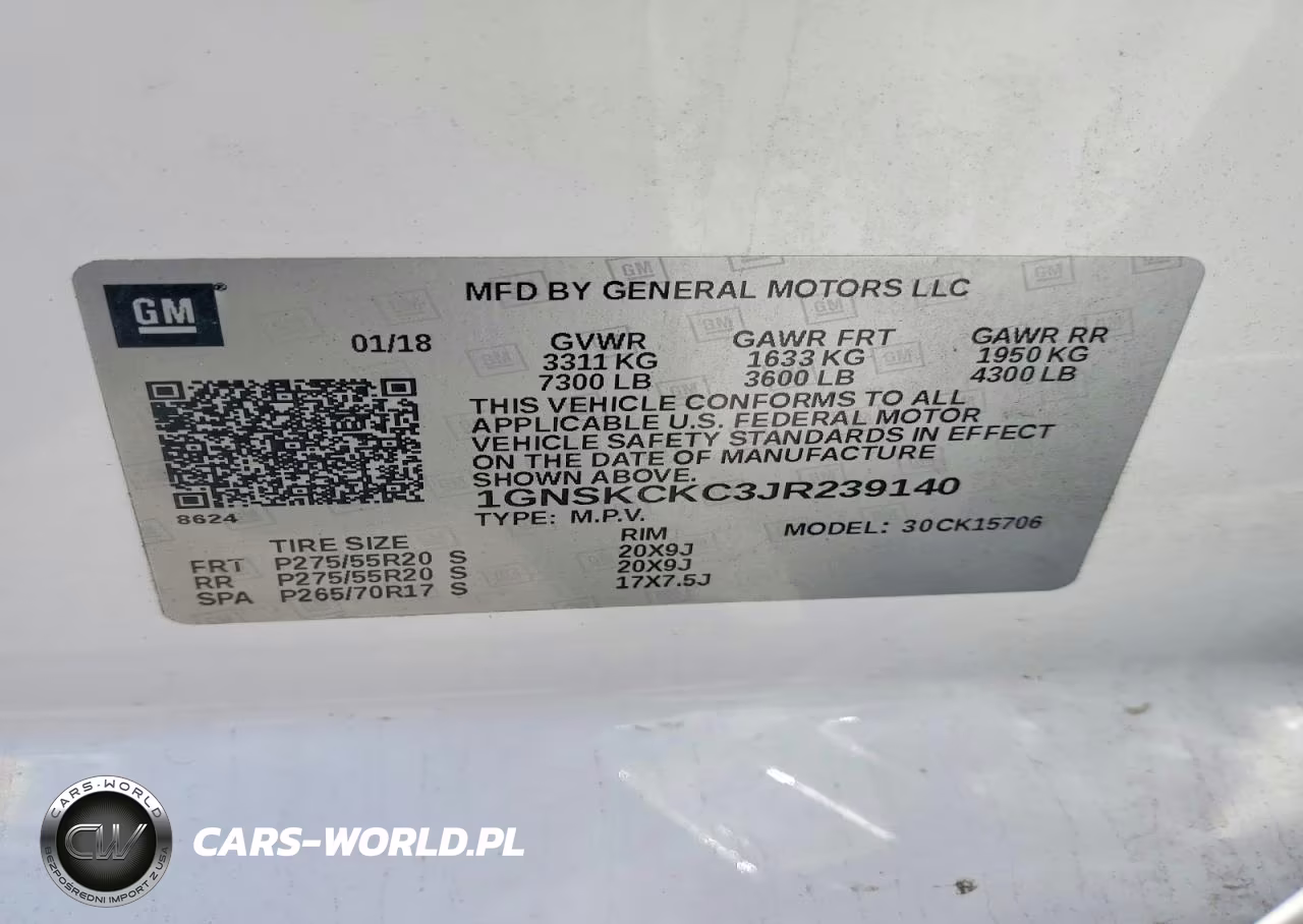 2018 Chevrolet Tahoe K1500 Premier VIN:1GNSKCKC3JR239140 - 13