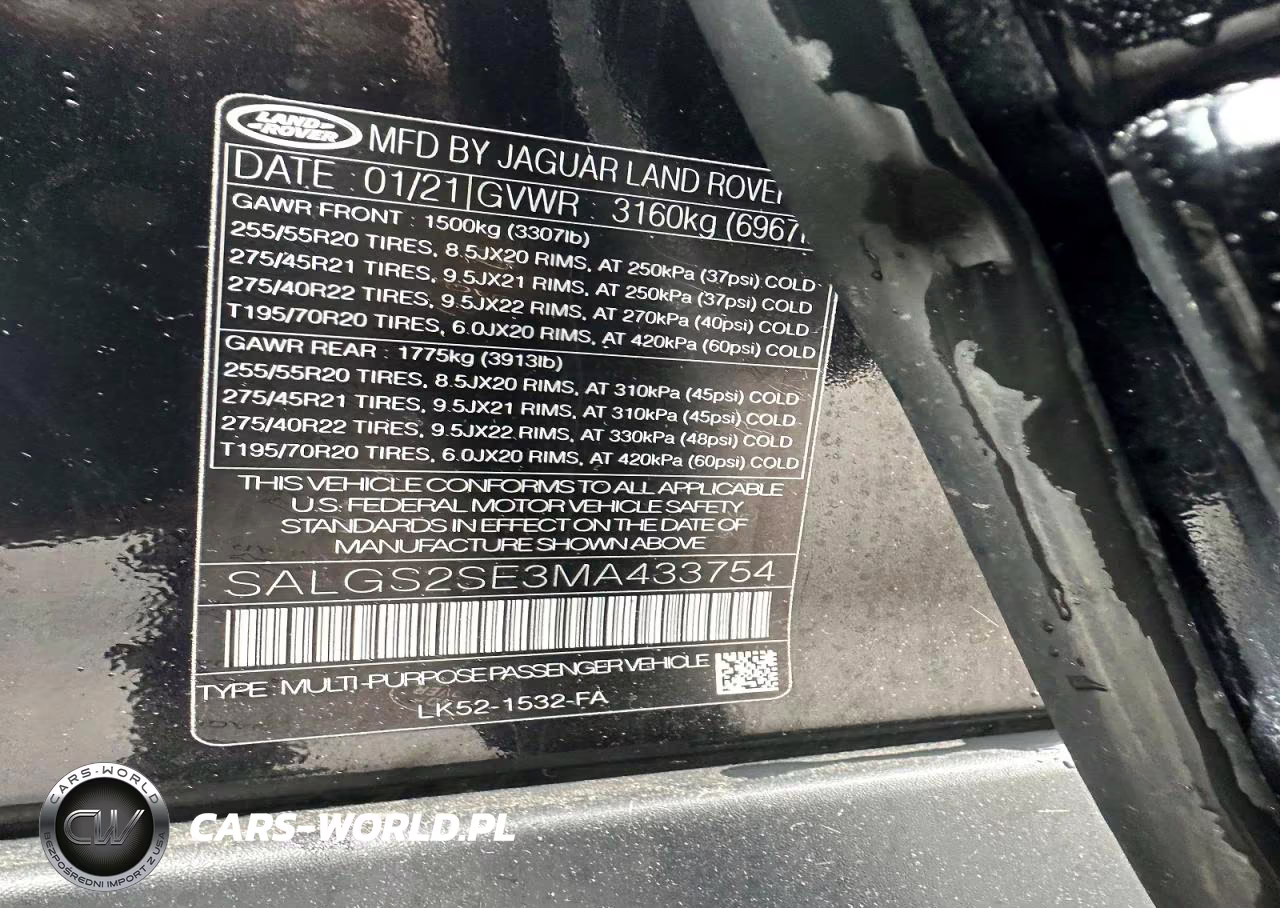 2021 Land Rover Range Rover Westminster Edition VIN:SALGS2SE3MA433754 - 13
