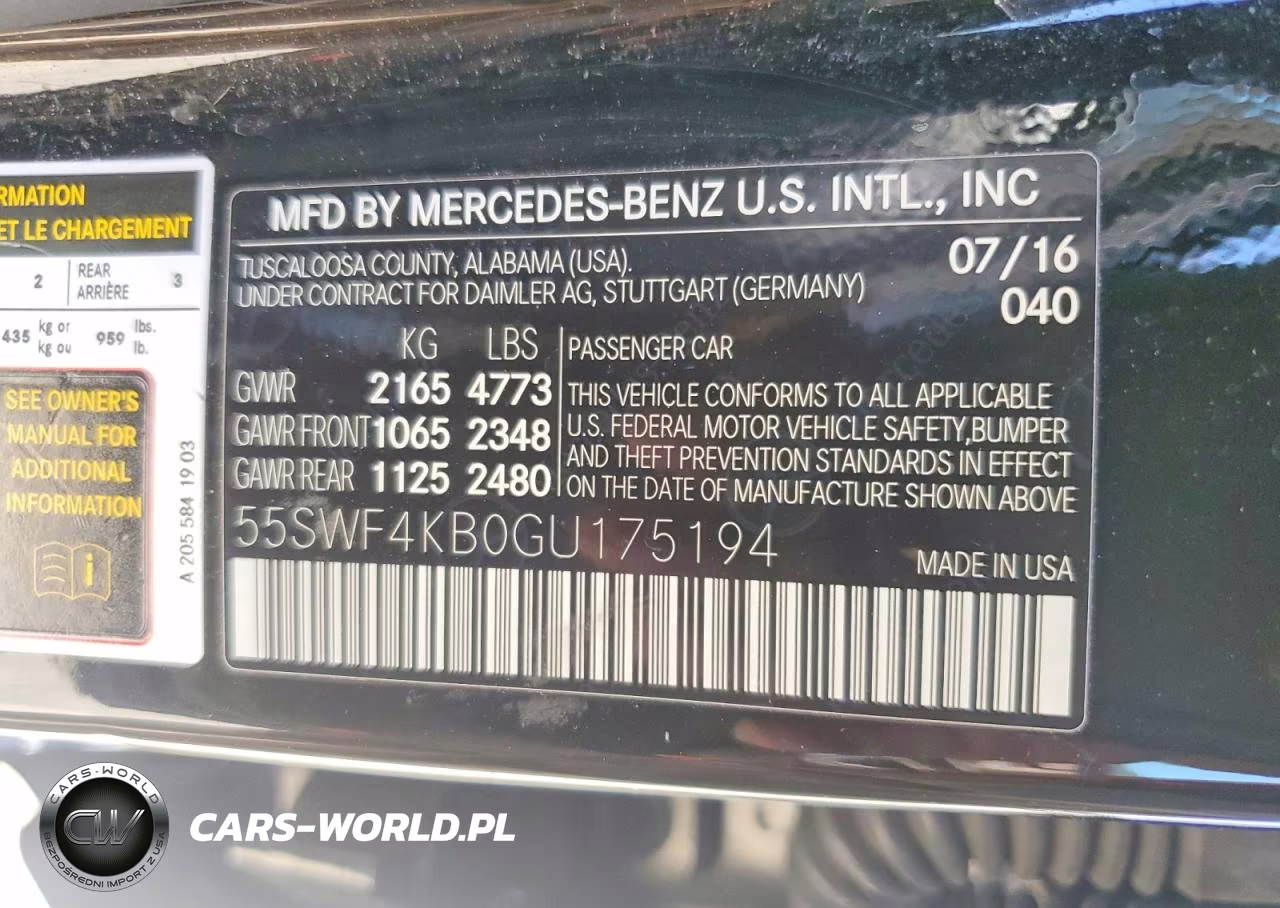 2016 Mercedes-Benz C 300 4Matic VIN:55SWF4KB0GU175194 - 13