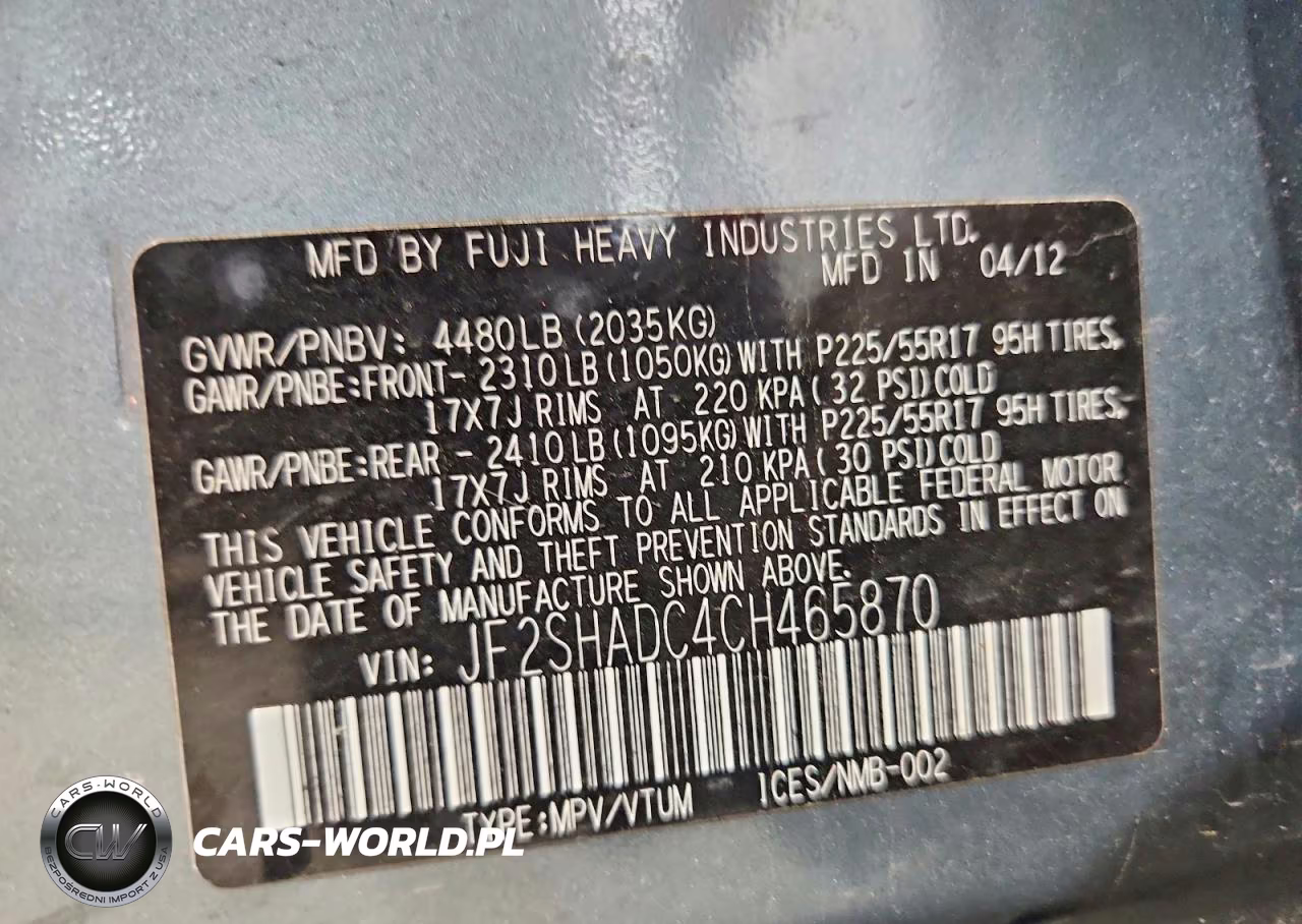 2012 Subaru Forester Premier VIN:JF2SHADC4CH465870 - 13