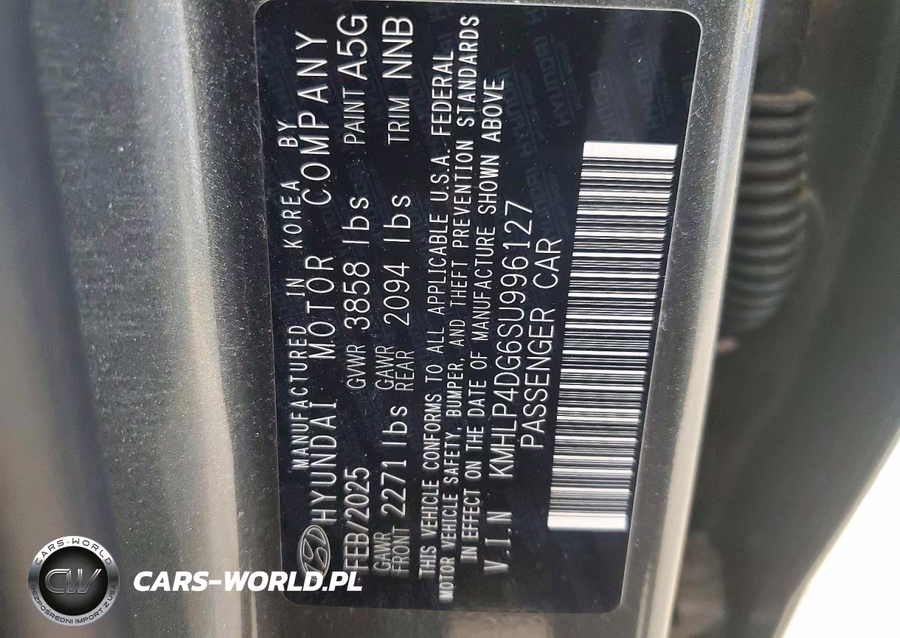 2025 Hyundai Elantra Limited VIN:KMHLP4DG6SU996127 - 12