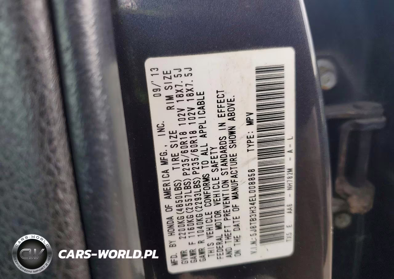 2014 Acura Rdx VIN:5J8TB3H34EL008858 - 13