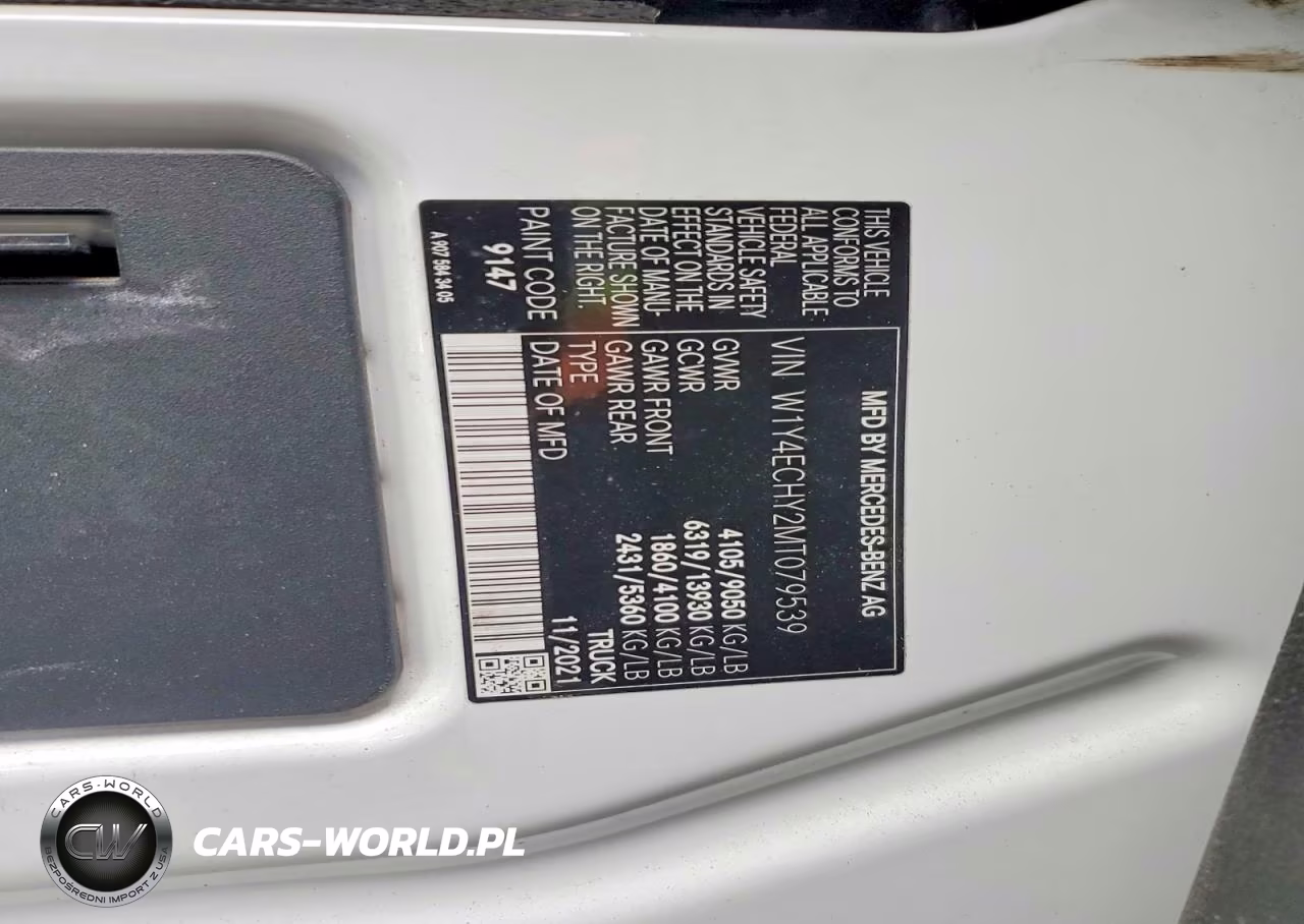 2021 Mercedes-Benz Sprinter 2500 VIN:W1Y4ECHY2MT079539 - 13