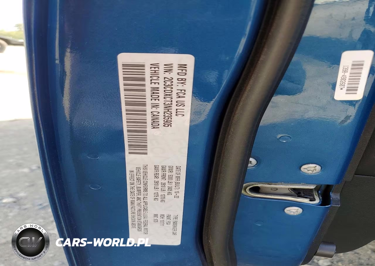 2022 Dodge Charger R VIN:2C3CDXCT3NH235905 - 12