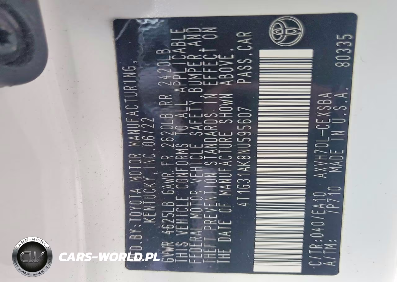 2022 Toyota Camry Hybrid Se VIN:4T1G31AK8NU595607 - 12